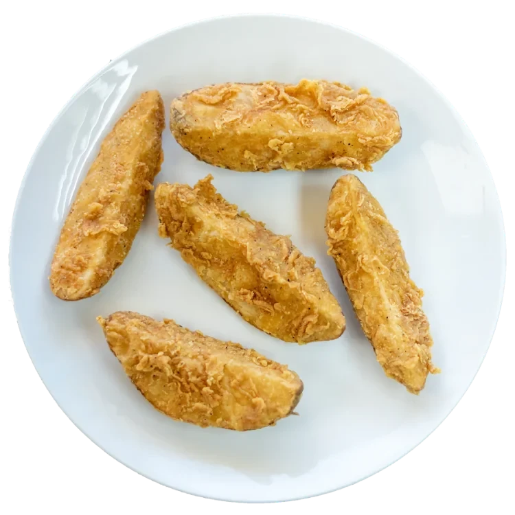 Golden, crispy sides from the Creole counter